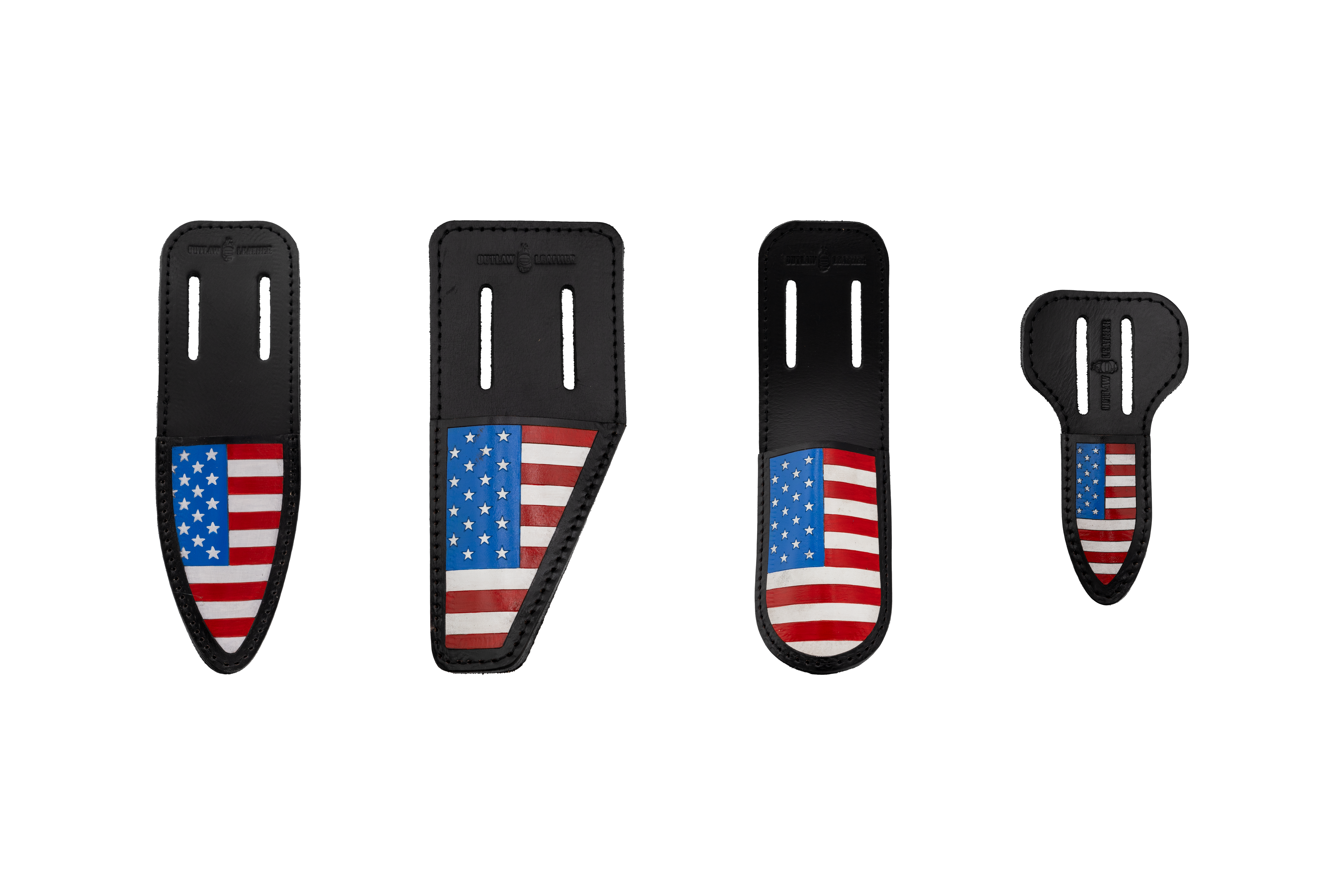 OUTLAW LEATHER - USA FLAG TOOL POUCHES
